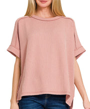 Corded Cuff Top