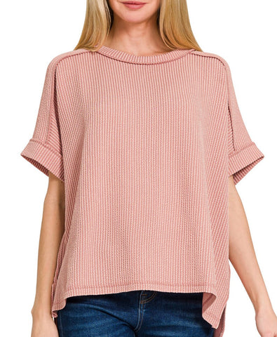 Corded Cuff Top