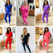 PREORDER: Krisie V-Neck Lounge Set in Six Colors
