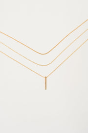 The Signature Set Layered Necklace Set in Gold