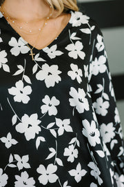 Time and Time Again Floral Blouse