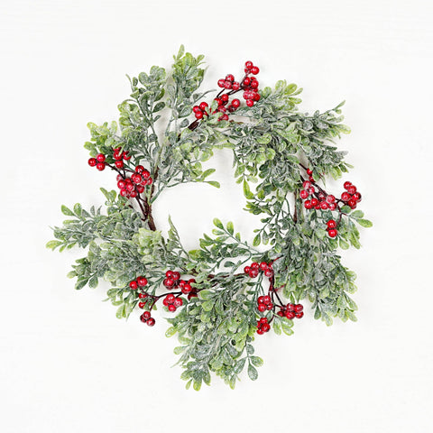Sparkle Boxwood Candle Ring