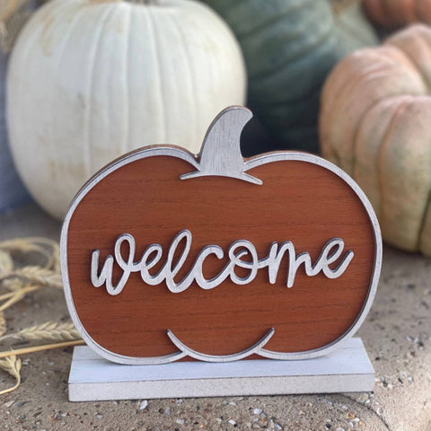 Welcome Fall Pumpkin