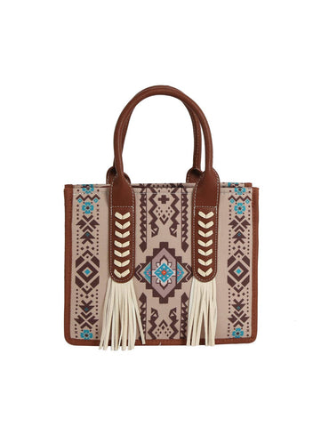 Addy Aztec Fringe Tote Set