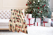 Christmas Flannel Fleece Plush Throw Blanket