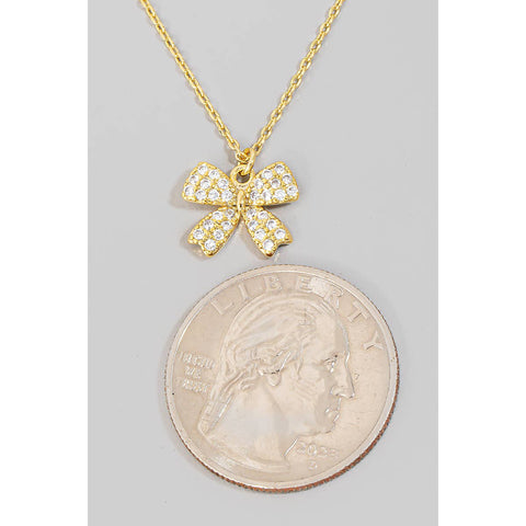 Graceful Bow Necklace