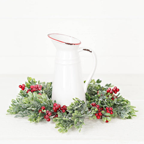 Sparkle Boxwood Candle Ring