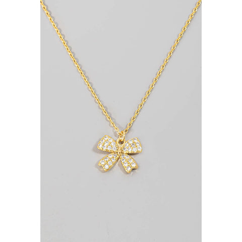 Graceful Bow Necklace