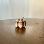 Small Sienna Plaid Pumpkin