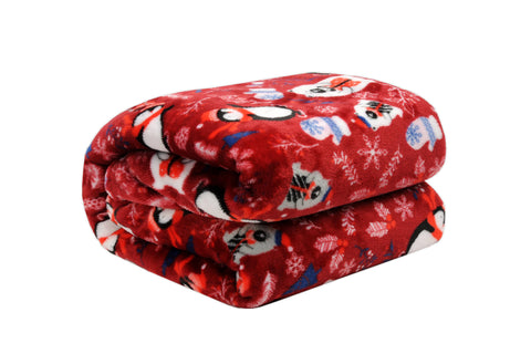 Christmas Flannel Fleece Plush Throw Blanket