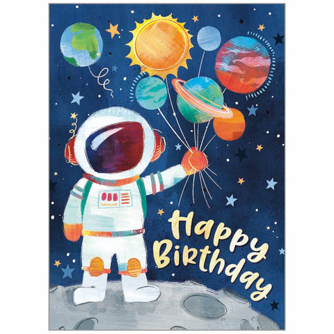 Blast Off - Juvenile Birthday Card