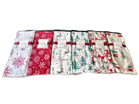 Christmas Flannel Fleece Plush Throw Blanket