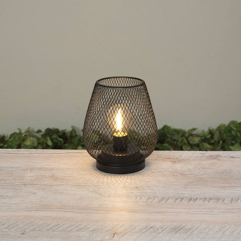 Lighted Metal Lantern