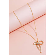 Ribbon Bow Pendant Necklace