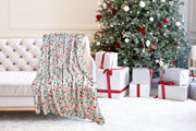 Christmas Flannel Fleece Plush Throw Blanket