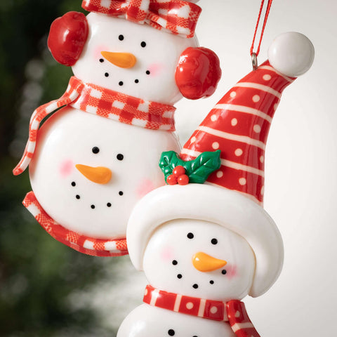 Stacked Snowmen Ornament
