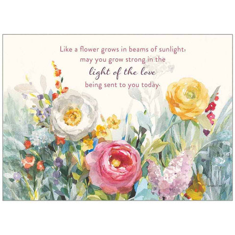 Garden Fullness Get Well Inspirational Card - Courtyard Style