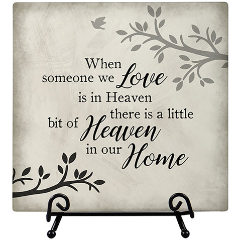 Heaven Home Easel Plaque - Courtyard Style
