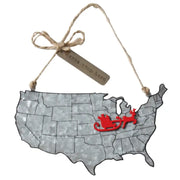 USA Tin Ornament - Courtyard Style