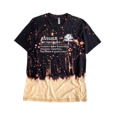 All About Autumn Bleached Graphic Tee
