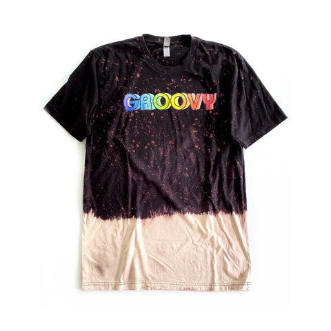 Groovy Bleached Graphic Tee