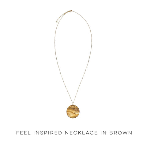 Feel Inspired Necklace in Brown