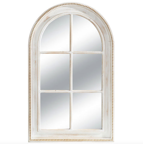 White Twist Mirror - Courtyard Style