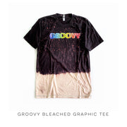 Groovy Bleached Graphic Tee