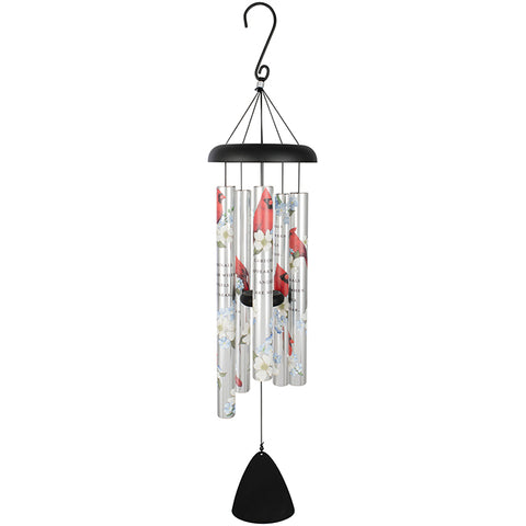 36" Cardinals Appear Chime - Courtyard Style