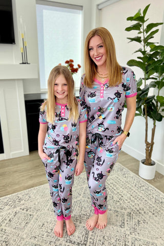 PREORDER: Matching Short Sleeve Pajamas in Assorted Prints