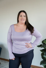 All Squared Away Top in Lilac