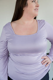 All Squared Away Top in Lilac