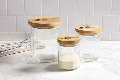 Glass Canister Set - Courtyard Style