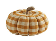 Check Pumpkin Sitter - Courtyard Style