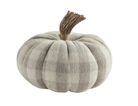 Check Pumpkin Sitter - Courtyard Style