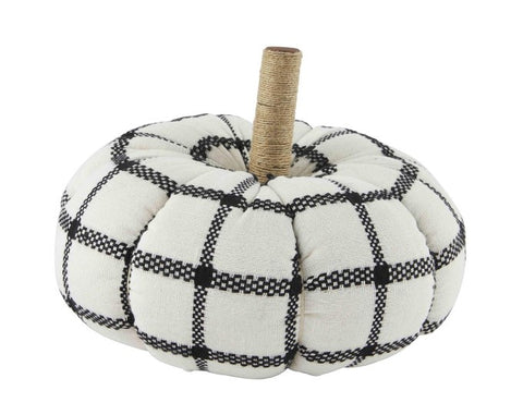 Black and White Pumpkin Sitter - Courtyard Style