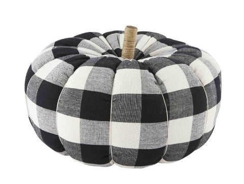 Black and White Pumpkin Sitter - Courtyard Style