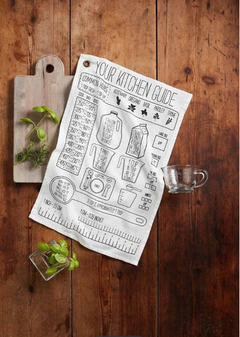 Measuring Cup and Towel Set - Courtyard Style