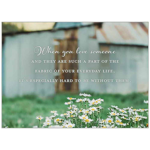 Daisy Day Sympathy  Card - Courtyard Style