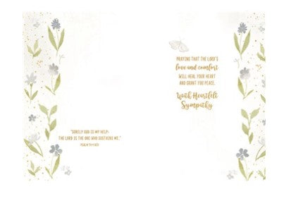 Blessing Sympathy Card - Courtyard Style