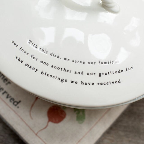 Ceramic Family Dish - Courtyard Style