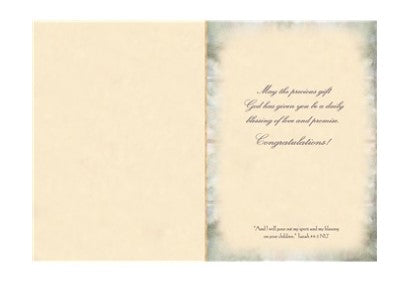 Heaven Sent Baby Card - Courtyard Style