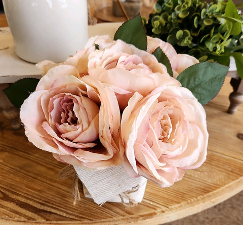 Flower Bouquet in Vase - Courtyard Style