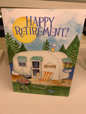 Retirement Cookout Card - Courtyard Style