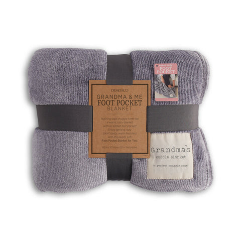 Grandma and Me Foot Pocket Blanket - Courtyard Style