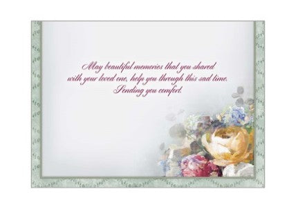 Sympathy Bouquet Card - Courtyard Style