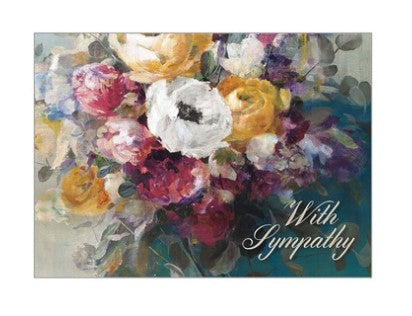 Sympathy Bouquet Card - Courtyard Style
